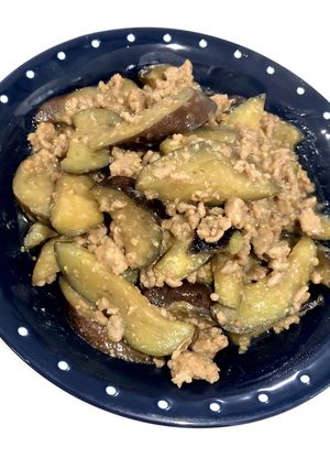 ご飯が進む！ナスと挽肉の味噌炒め★-レシピのメイン写真