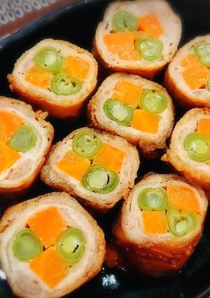 お弁当に♪ニンジンといんげんの豚肉巻き-レシピのメイン写真