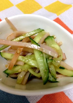きゅうりとハムの中華和え-レシピのメイン写真