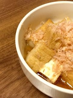 レンチン麺つゆ簡単!厚揚げとナスの煮浸し-レシピのメイン写真