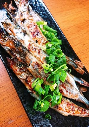 フライパンで焼くししゃものポン酢かけ-レシピのメイン写真