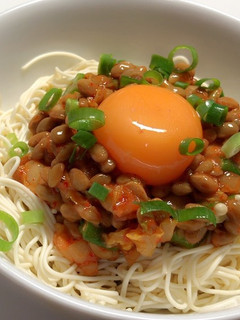 ダイエットにキムチとオクラと納豆と...-レシピのメイン写真