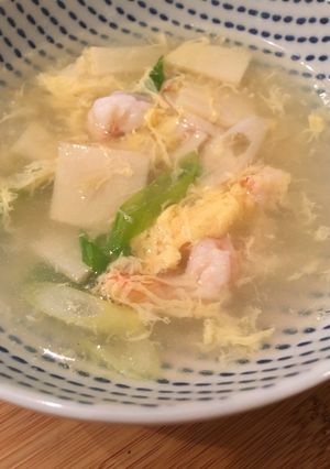 たけのこ エビの美味しいスープ 超簡単-レシピのメイン写真