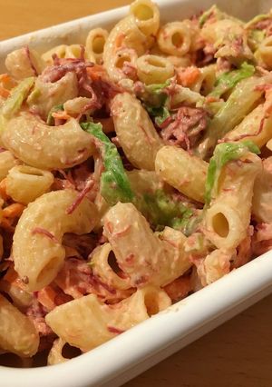 居酒屋風☆コンビーフマカロニサラダ-レシピのメイン写真