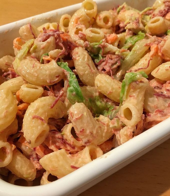 居酒屋風☆コンビーフマカロニサラダ by ぼるちもあ 【クックパッド