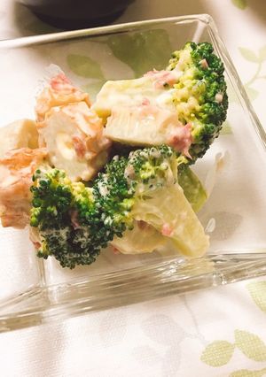 ブロッコリーとちくわの梅マヨ和え-レシピのメイン写真