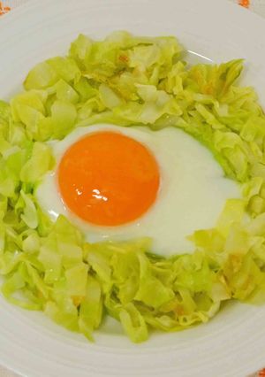 【簡単】キャベツの巣ごもり-レシピのメイン写真