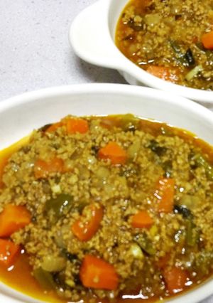 キーマ風野菜ゴロゴロひき肉カレー-レシピのメイン写真