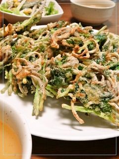 お蕎麦と三つ葉のかき揚げ-レシピのメイン写真