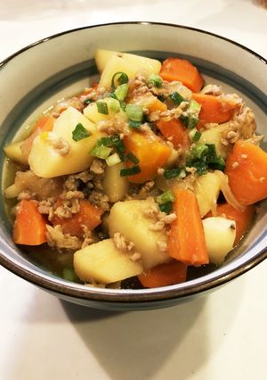 豚ひき肉で作る肉じゃが★-レシピのメイン写真