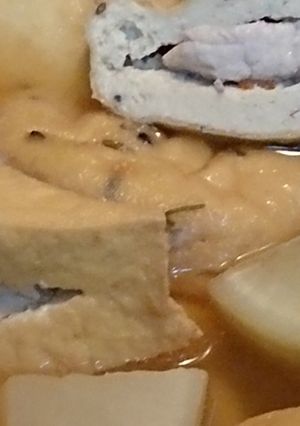 肉詰めの厚揚げ&がんもどきと大根の煮浸し-レシピのメイン写真