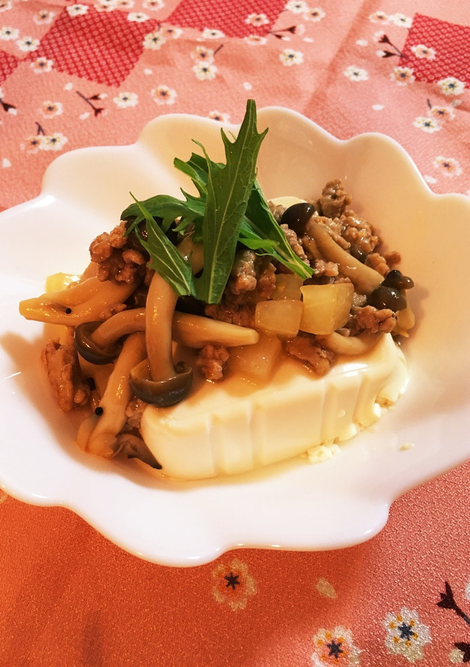 豚ひき肉と大根のとろみ餡掛け豆腐-レシピのメイン写真