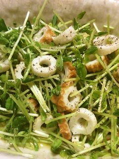 豆苗とちくわのサラダ-レシピのメイン写真