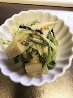 竹の子と水菜の白和え-レシピのメイン写真