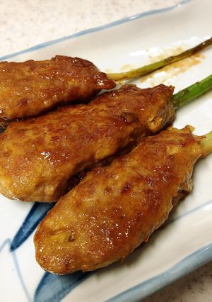 超簡単♪葉生姜の甘辛つくね焼き-レシピのメイン写真