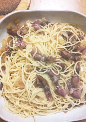 今が旬！ホタルイカの和風スパゲティ-レシピのメイン写真
