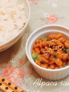ごま油香る*ねぎ塩昆布納豆♡-レシピのメイン写真