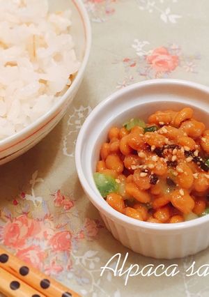 ごま油香る＊ねぎ塩昆布納豆♡-レシピのメイン写真
