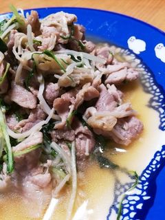 豚肉と水菜のゆず胡椒炒め-レシピのメイン写真