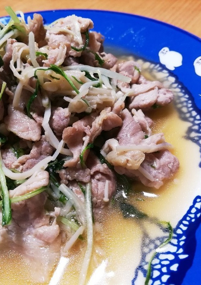 豚肉と水菜のゆず胡椒炒め-レシピのメイン写真