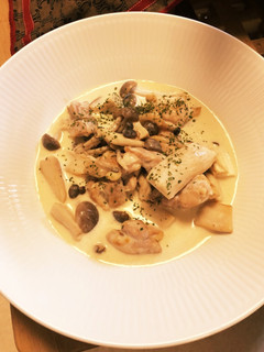 鶏肉とたっぷりきのこのクリーム煮-レシピのメイン写真