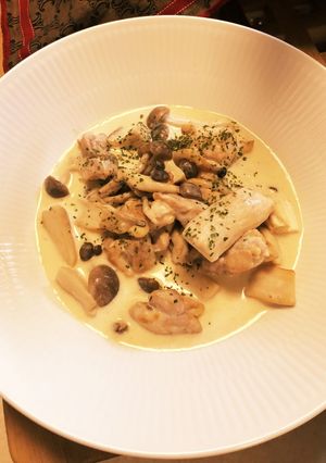 鶏肉とたっぷりきのこのクリーム煮-レシピのメイン写真