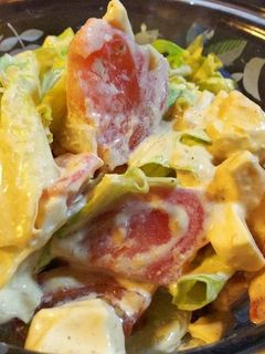 レタスとトマトとゆで卵のサラダ-レシピのメイン写真