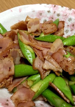 簡単副菜★ペッパー利いたアスパラベーコン-レシピのメイン写真