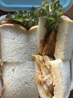 ささみ照り焼きチーズサンドイッチ。覚え書-レシピのメイン写真