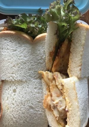 ささみ照り焼きチーズサンドイッチ。覚え書-レシピのメイン写真