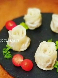 綺麗になれちゃう『薔薇包み焼売』-レシピのメイン写真