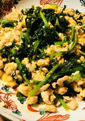 鶏ひき肉で作る☆そぼろニラ炒めキムチ風味-レシピのメイン写真