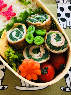 ほうれん草の豚バラ巻き巻き-レシピのメイン写真