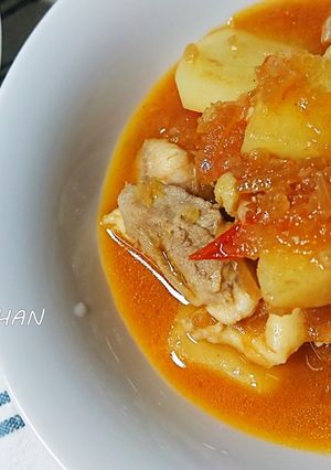 鶏とじゃがいものトマト照り煮-レシピのメイン写真