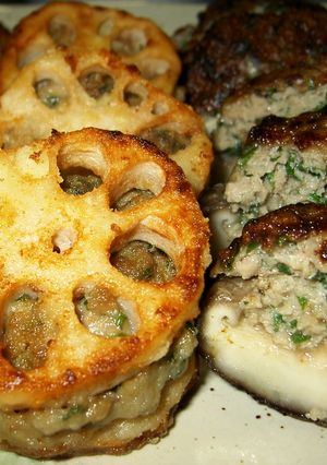 れんこんのはさみ焼きPart2&しいたけ-レシピのメイン写真
