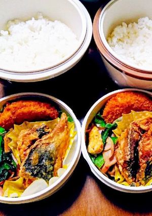 中学男子弁当(1)鯖の竜田揚げ-レシピのメイン写真