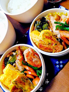 中学男子弁当(2)チキンソテー-レシピのメイン写真