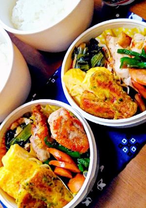 中学男子弁当（２）チキンソテー-レシピのメイン写真