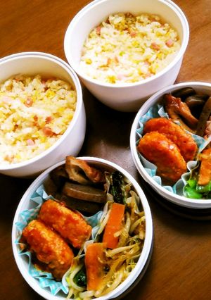 中学男子弁当（３）チャーハン-レシピのメイン写真