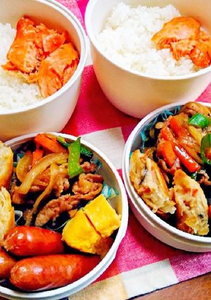 中学男子弁当(5)焼肉-レシピのメイン写真