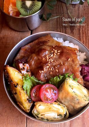 お弁当に！甘辛豚ロースのソテー-レシピのメイン写真