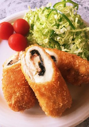 ♪ささみのたらこチーズロールフライ♪-レシピのメイン写真