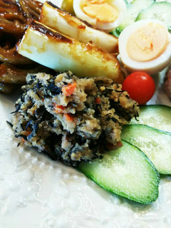 お弁当用 ひじきと卯の花の煮物-レシピのメイン写真