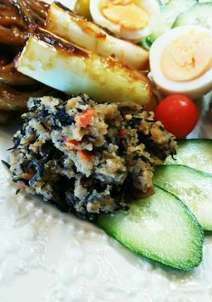お弁当用 ひじきと卯の花の煮物-レシピのメイン写真