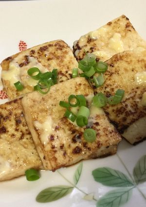 豆腐焼きめんつゆマヨ　豆腐だけ　お弁当-レシピのメイン写真
