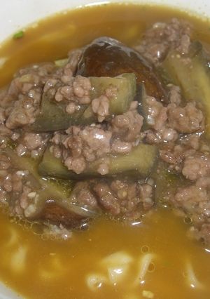 とろり♪なすそぼろカレーうどん。-レシピのメイン写真