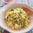 中華風鶏塩そぼろとパクチーのアジアン炒飯