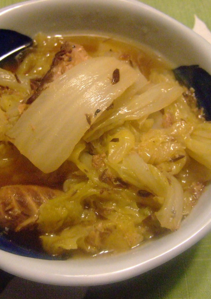 白菜とさば煮缶の炒め煮-レシピのメイン写真