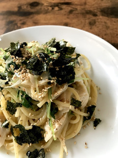 簡単白だし梅パスタ-レシピのメイン写真
