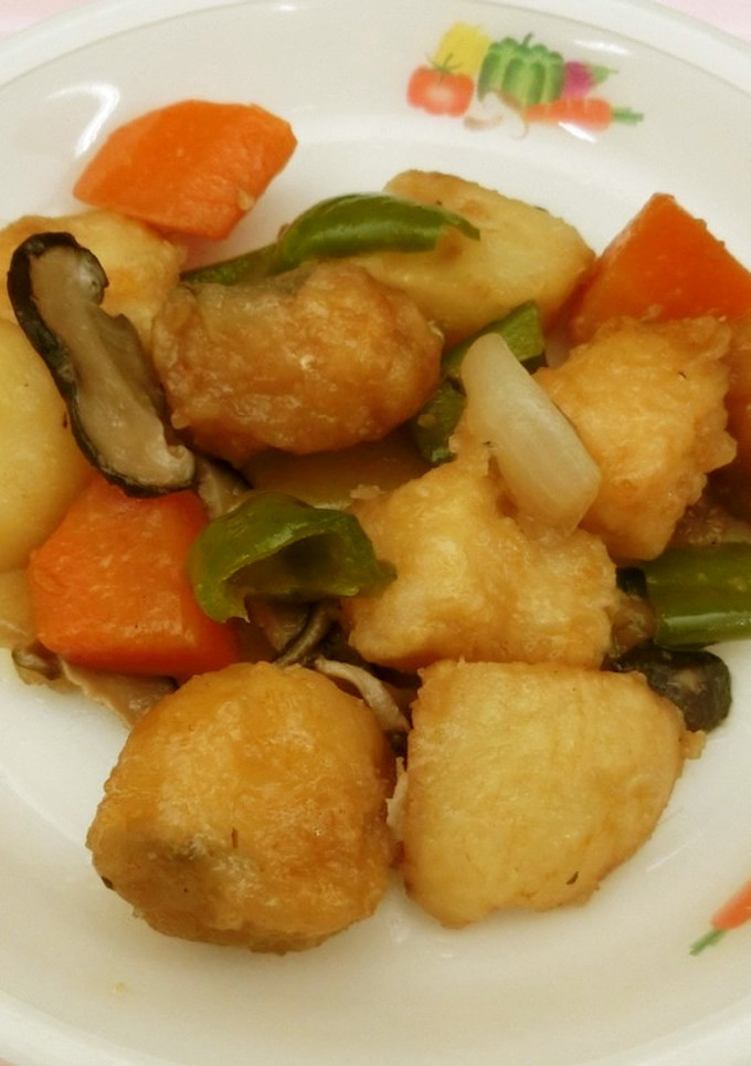 揚げ魚と野菜の和風あえ　★宇都宮学校給食-レシピのメイン写真